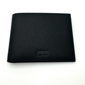 Giorgio Armani Collezioni Bi-fold saffiano leather wallet